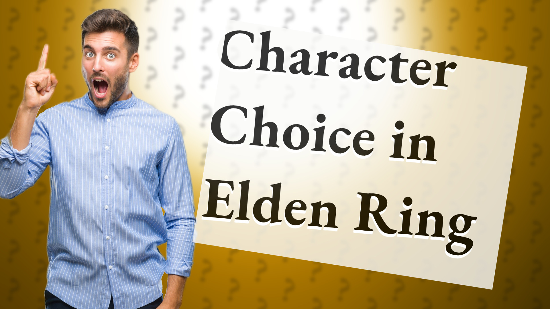 Character Choice in Elden Ring