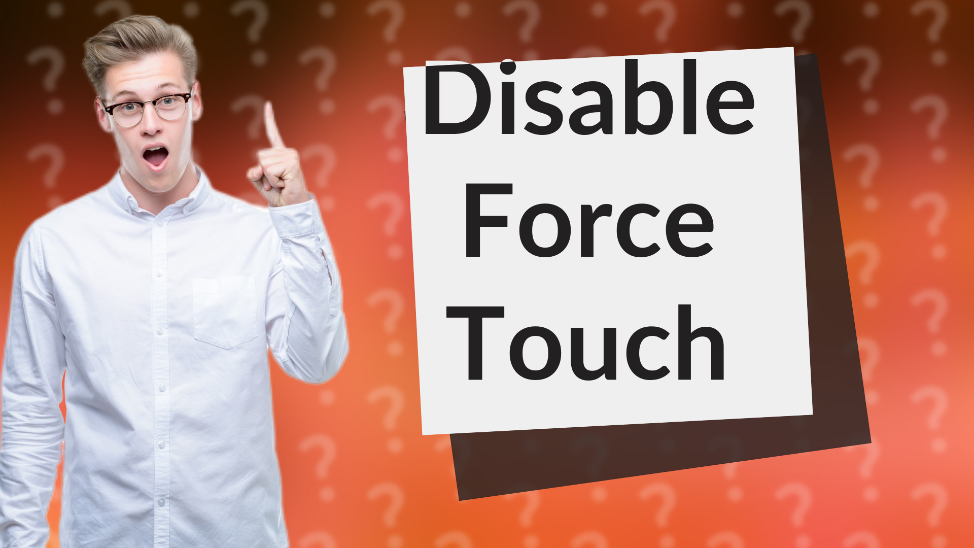 Disable Force Touch