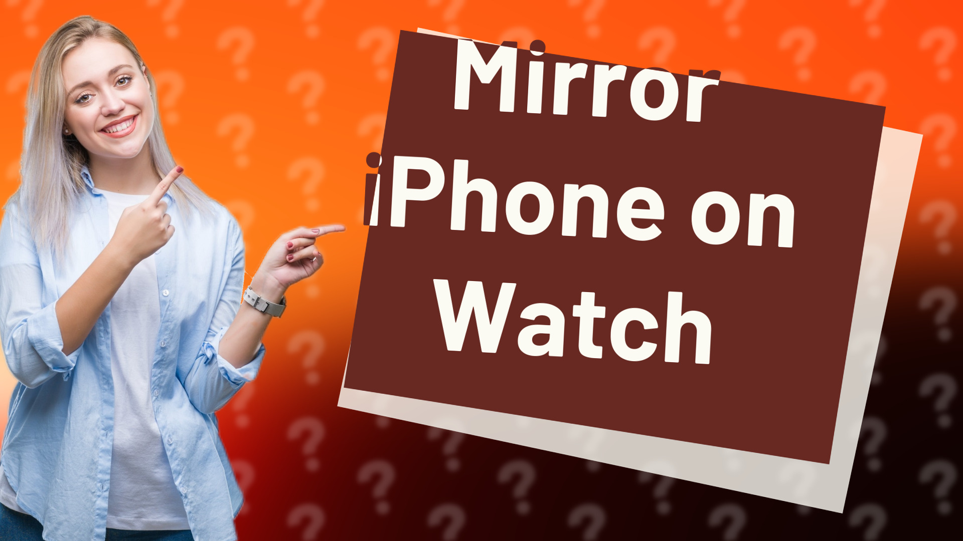 Mirror iPhone on Watch