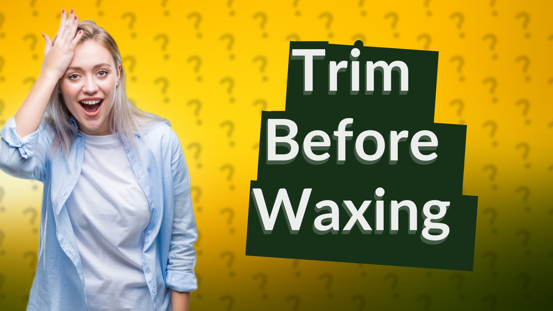 Trim Before Waxing