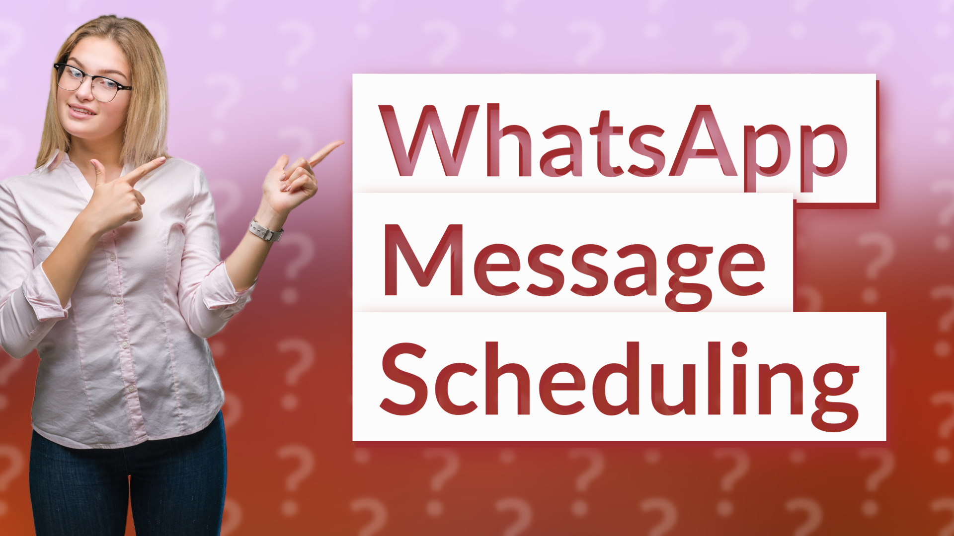 WhatsApp Message Scheduling