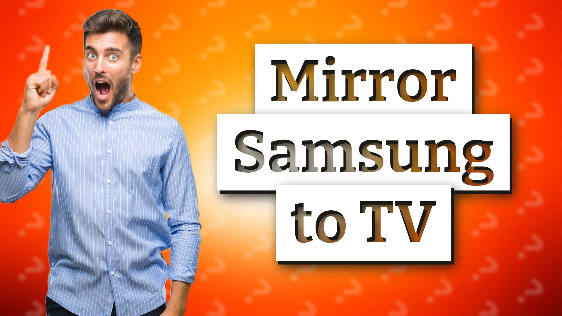 Mirror Samsung to TV