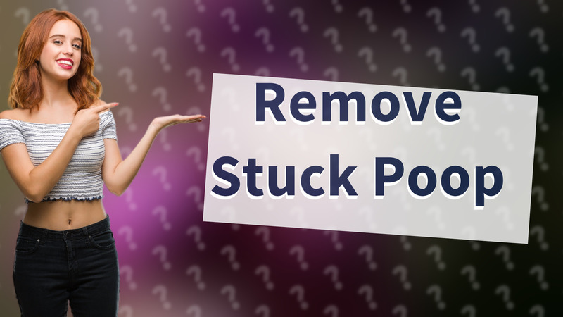 Remove Stuck Poop