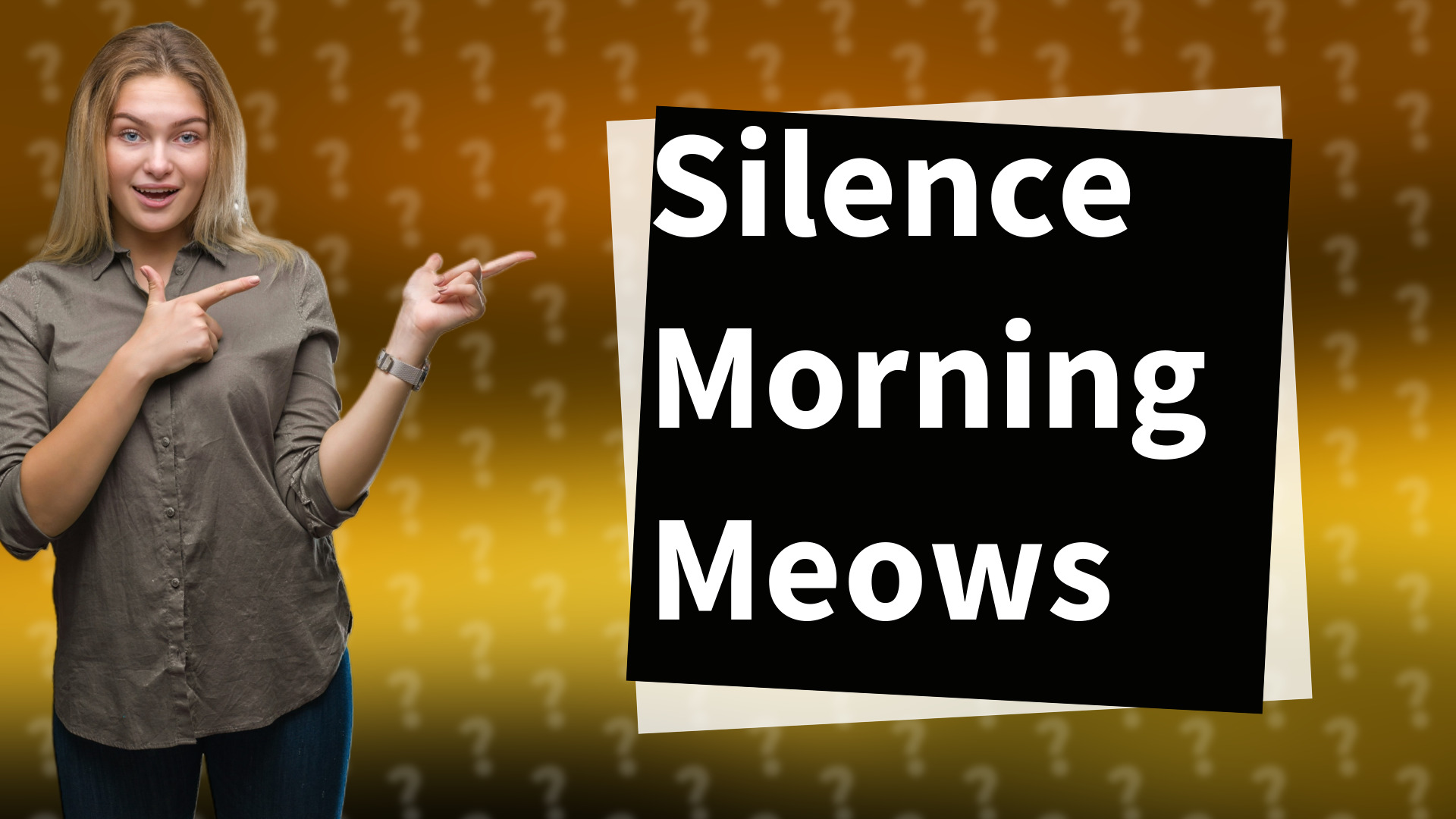 Silence Morning Meows