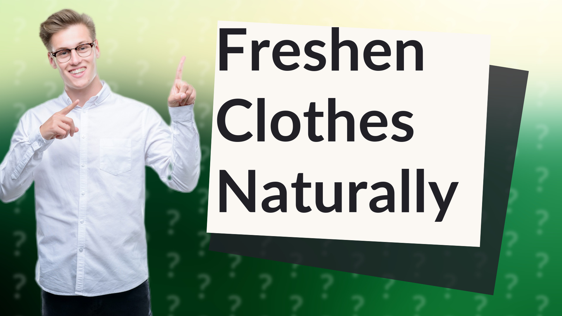 Freshen Clothes Naturally