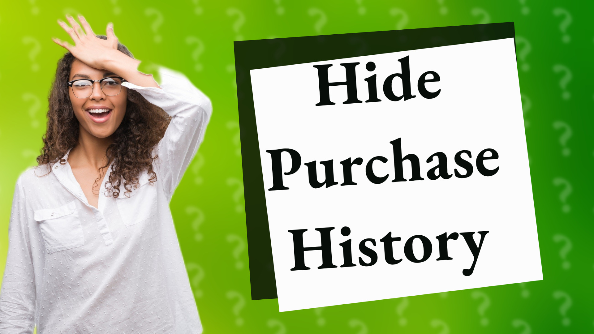 Hide Purchase History
