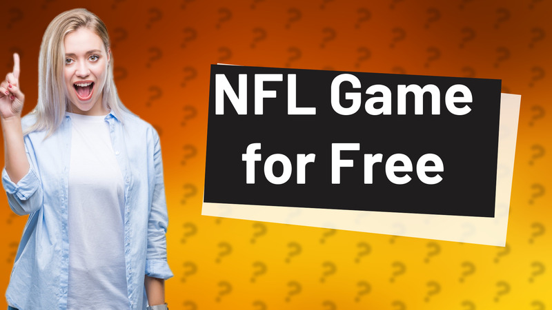 NFL Game for Free