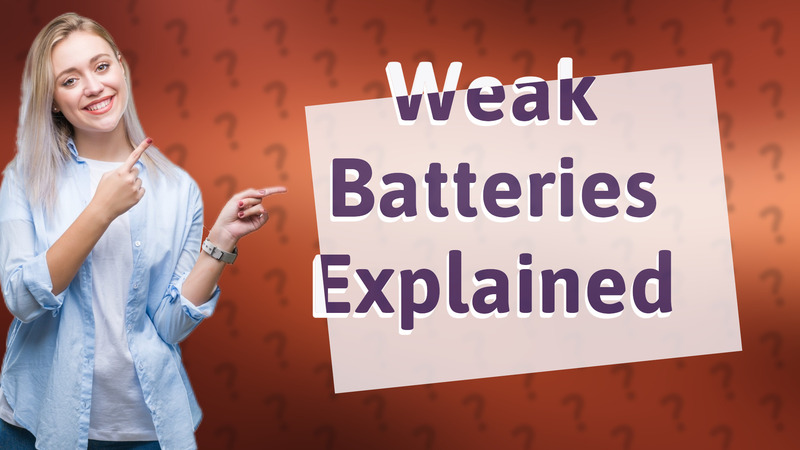 Weak Batteries Explained