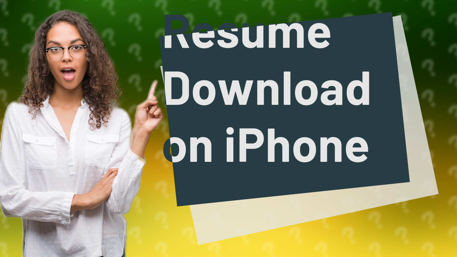 Resume Download on iPhone