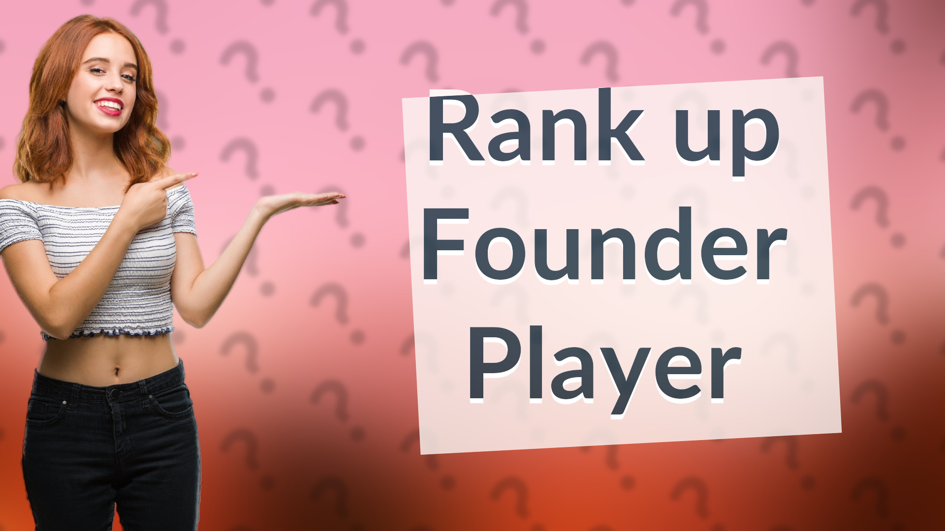 Rank up Founder Player