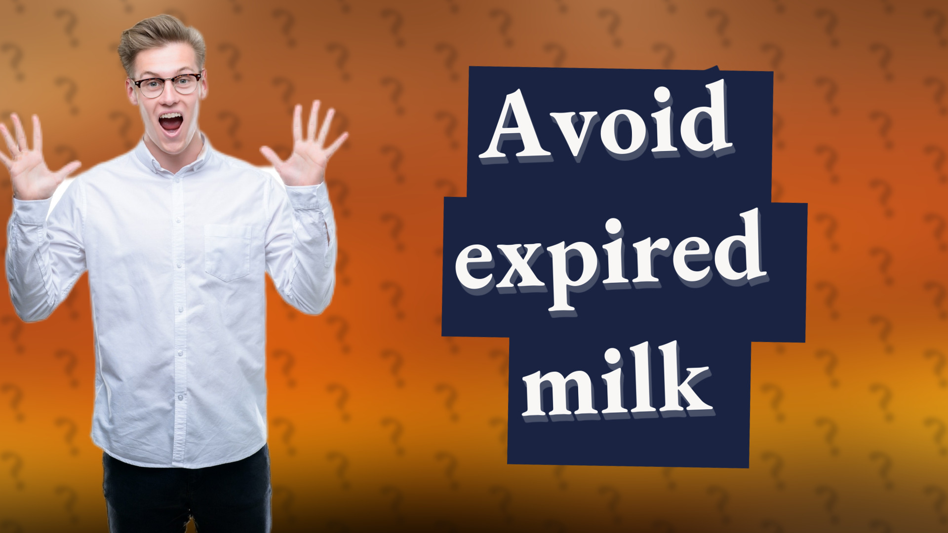 Avoid expired milk