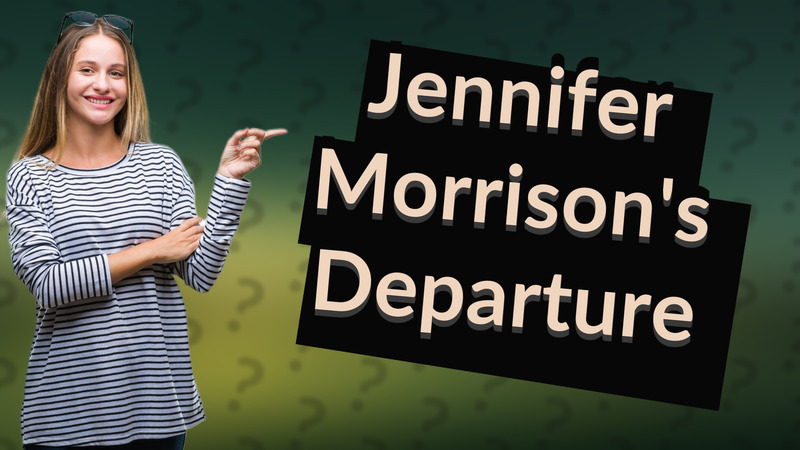 Jennifer Morrison's Departure