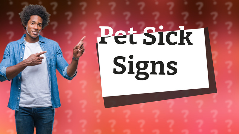 Pet Sick Signs