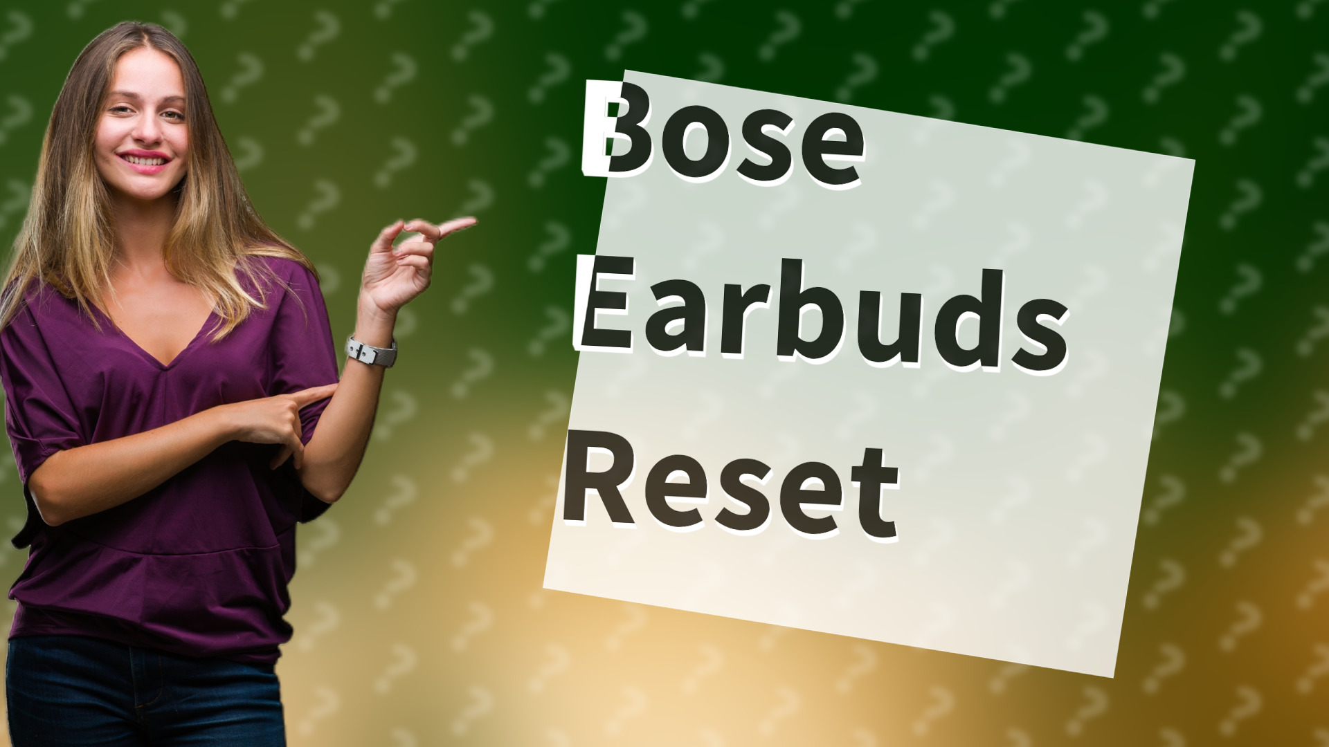 Bose Earbuds Reset