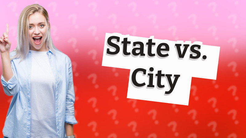 State vs. City