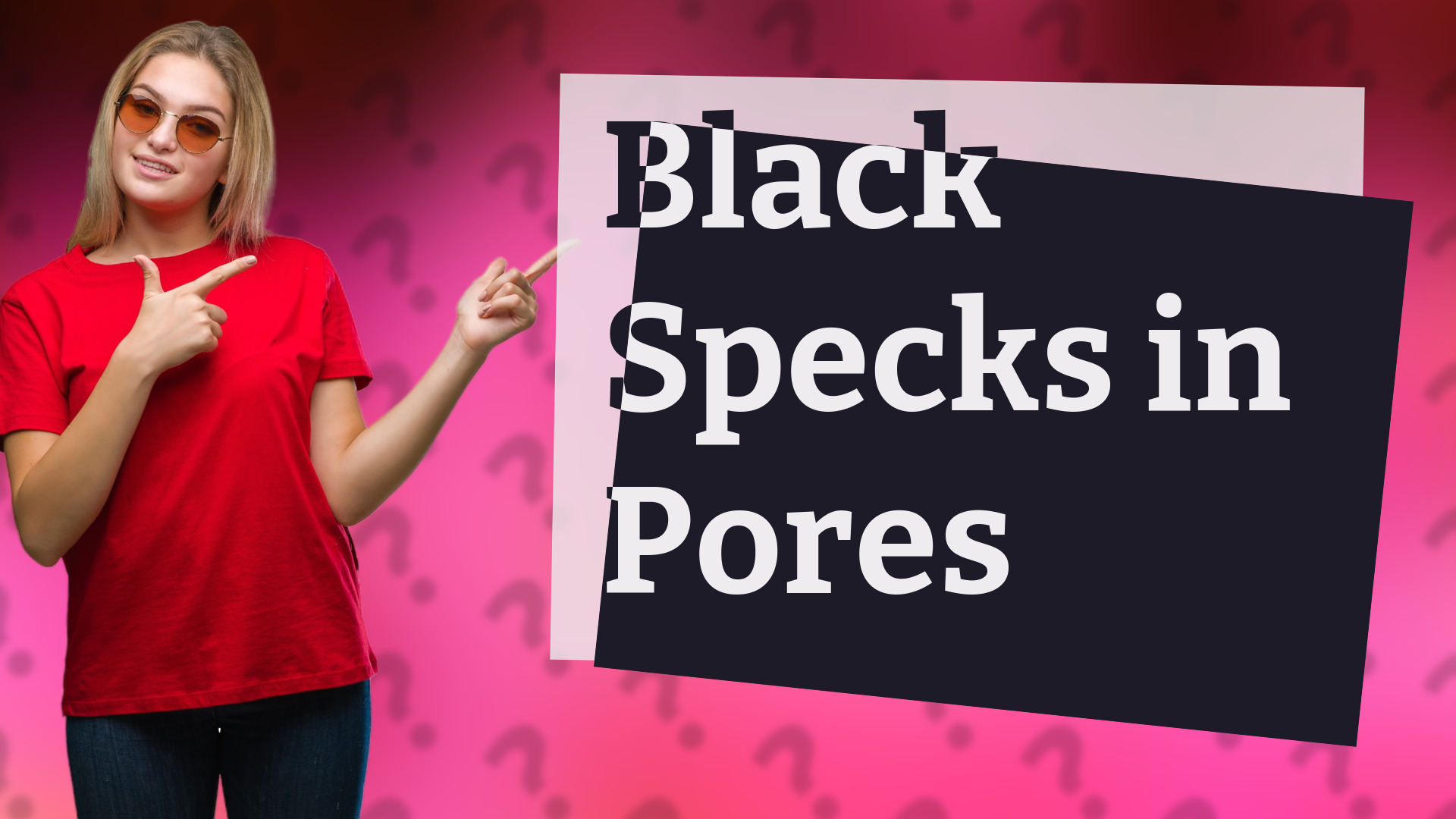 Black Specks in Pores