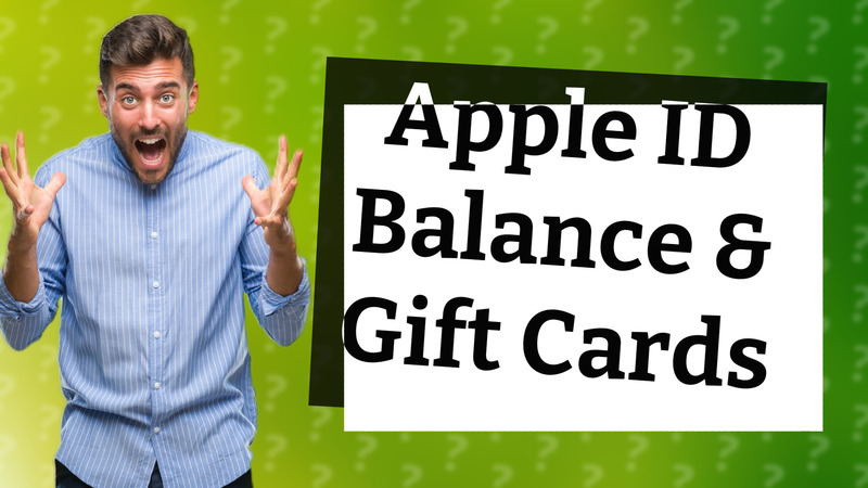Apple ID Balance & Gift Cards