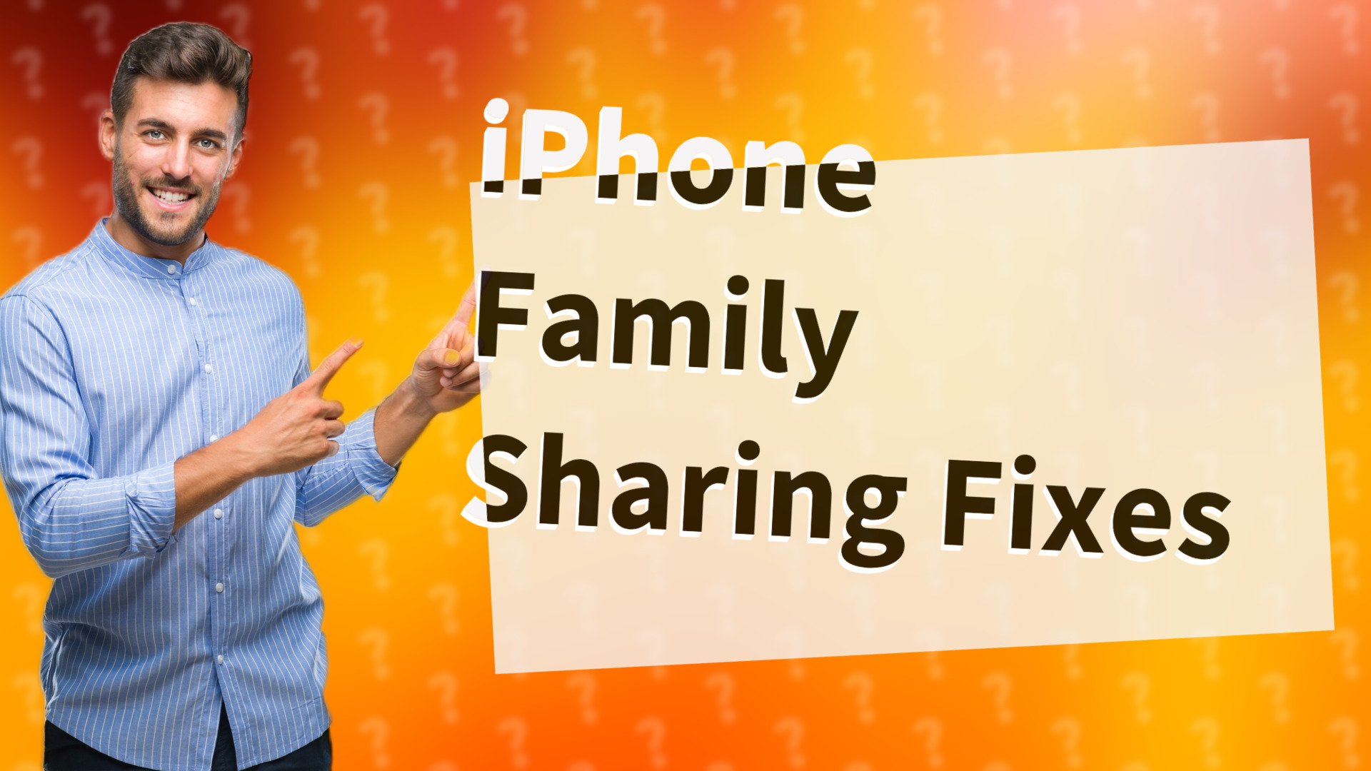 iPhone Family Sharing Fixes