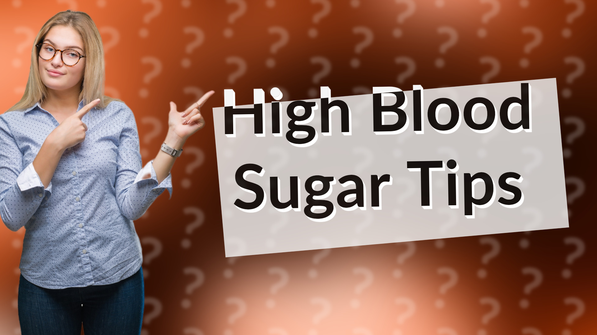 High Blood Sugar Tips