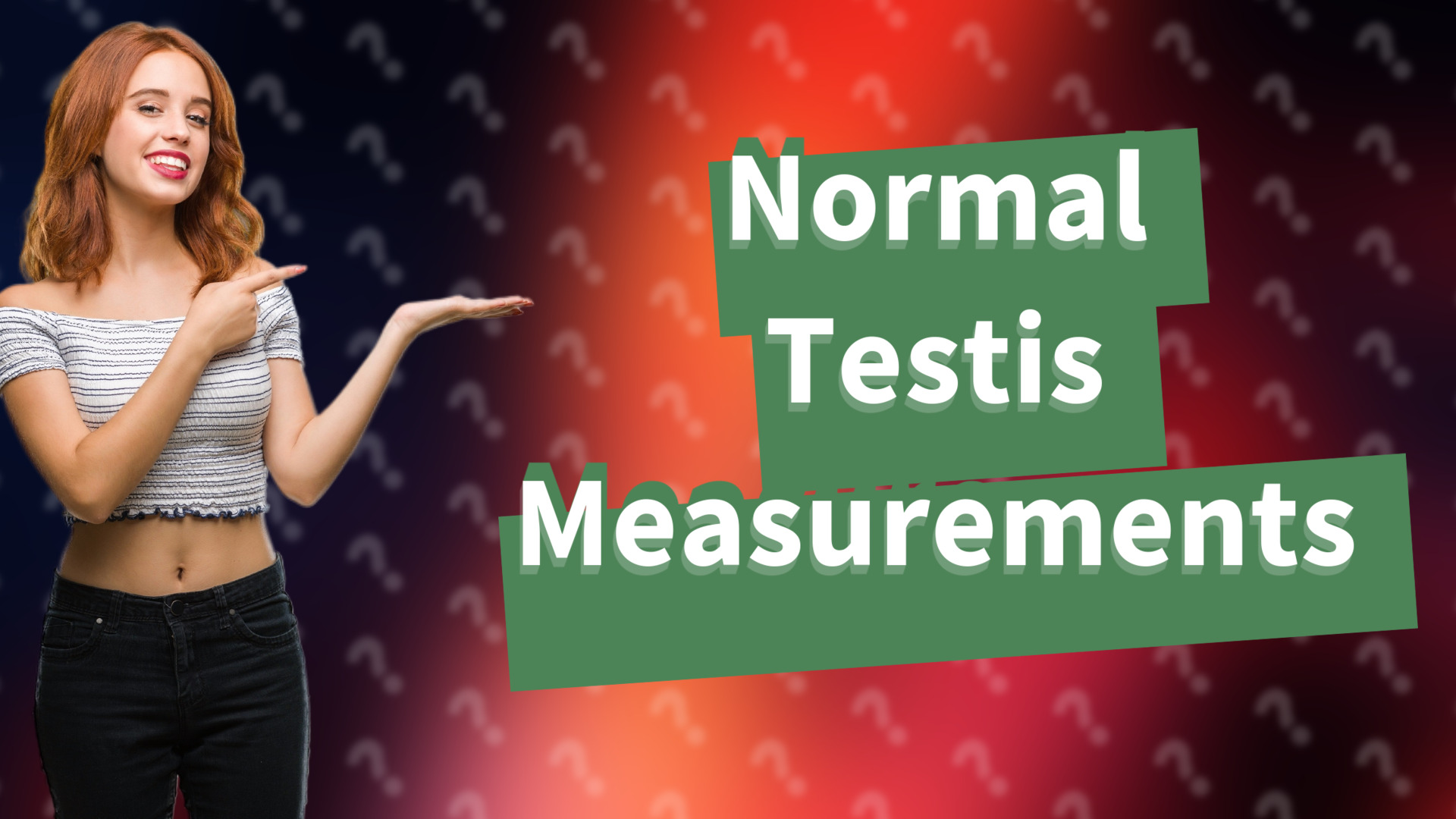 Normal Testis Measurements