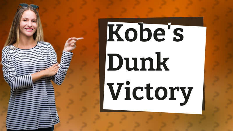 Kobe's Dunk Victory