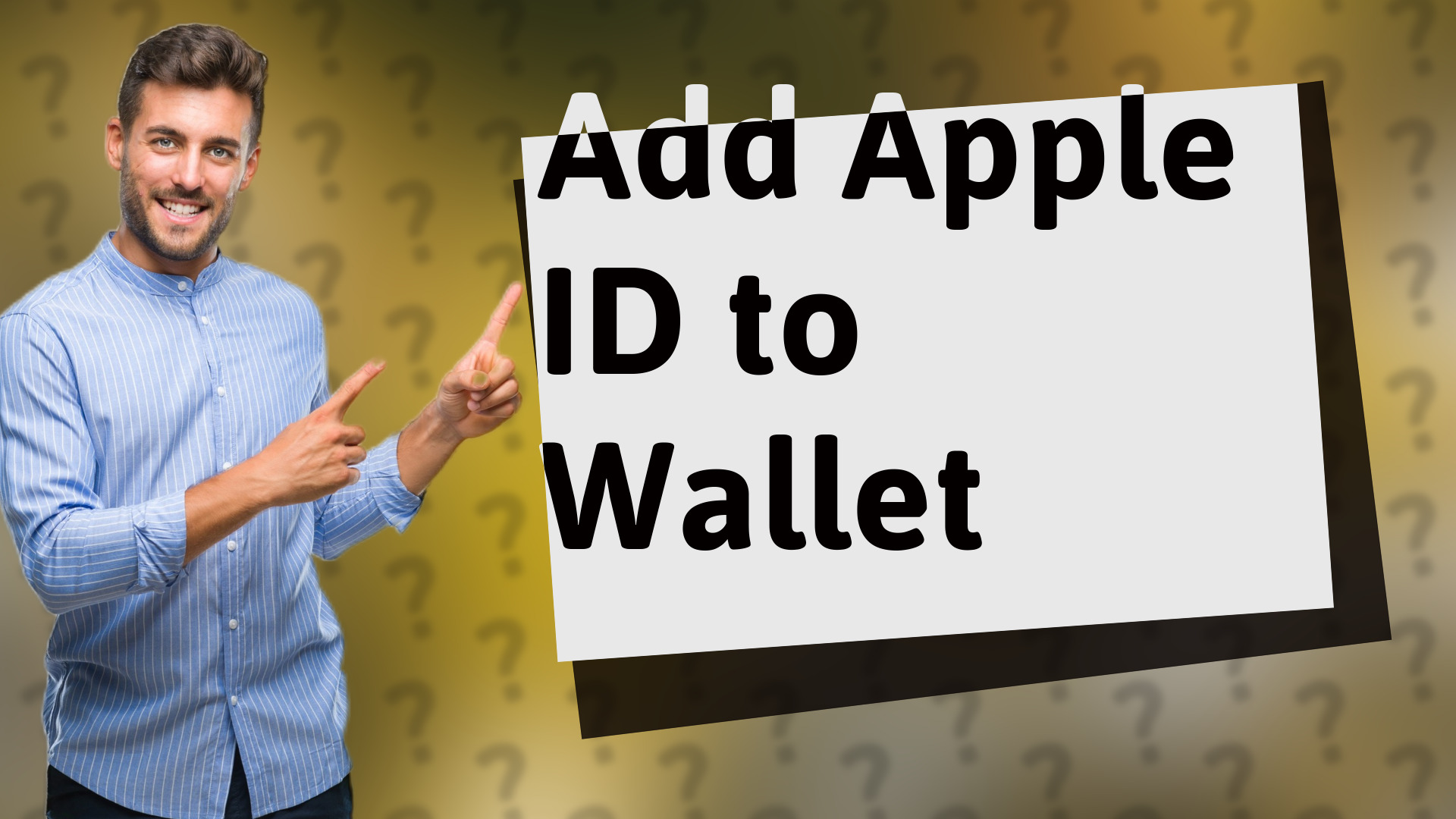 Add Apple ID to Wallet