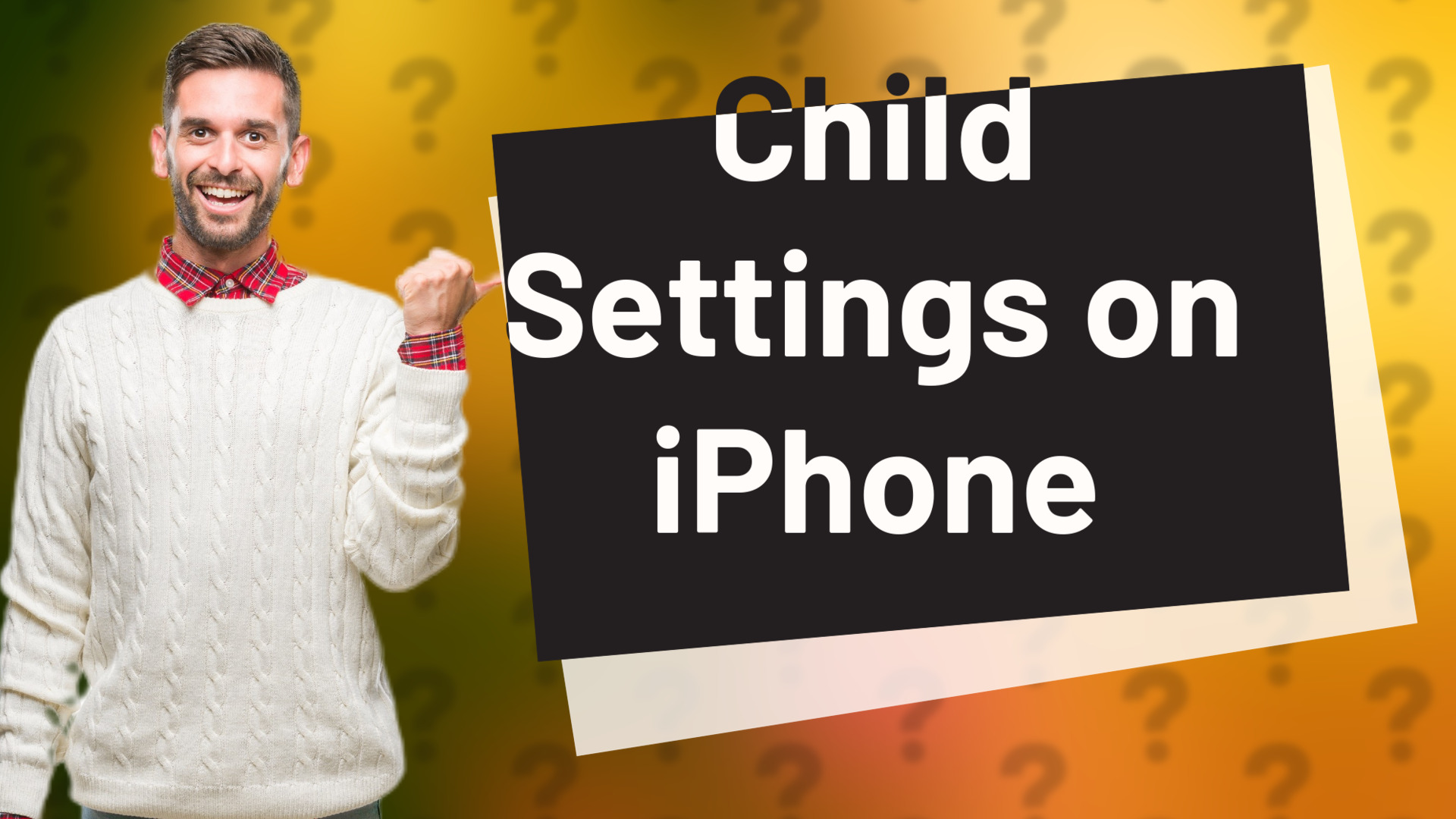 Child Settings on iPhone