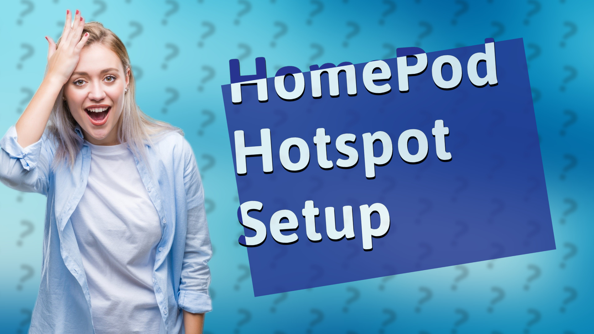 HomePod Hotspot Setup