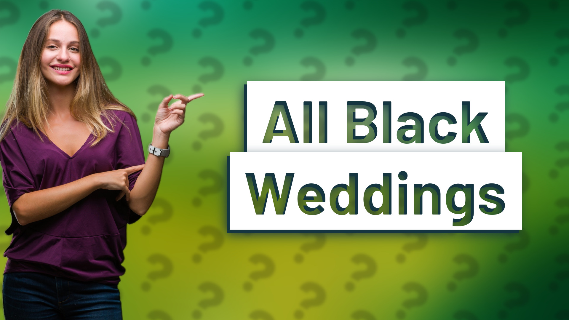 All Black Weddings