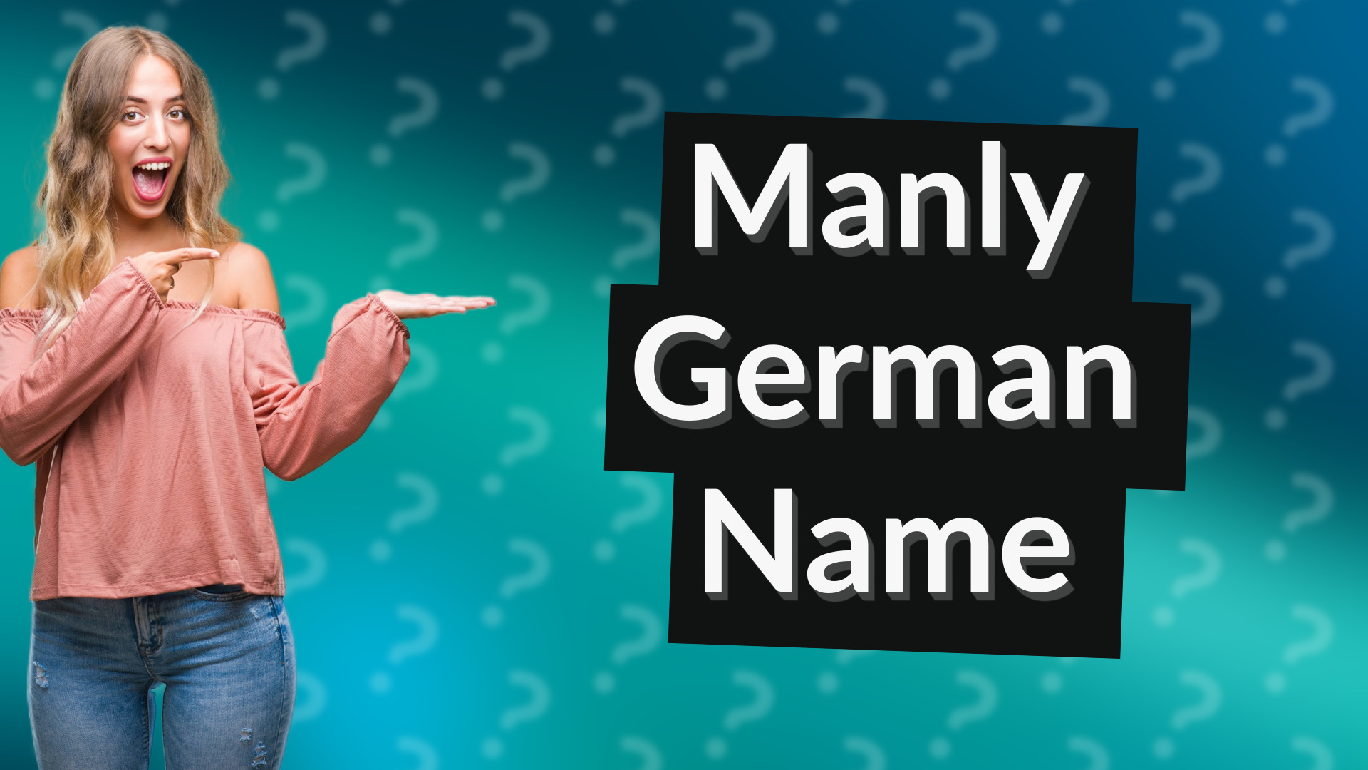 Manly German Name