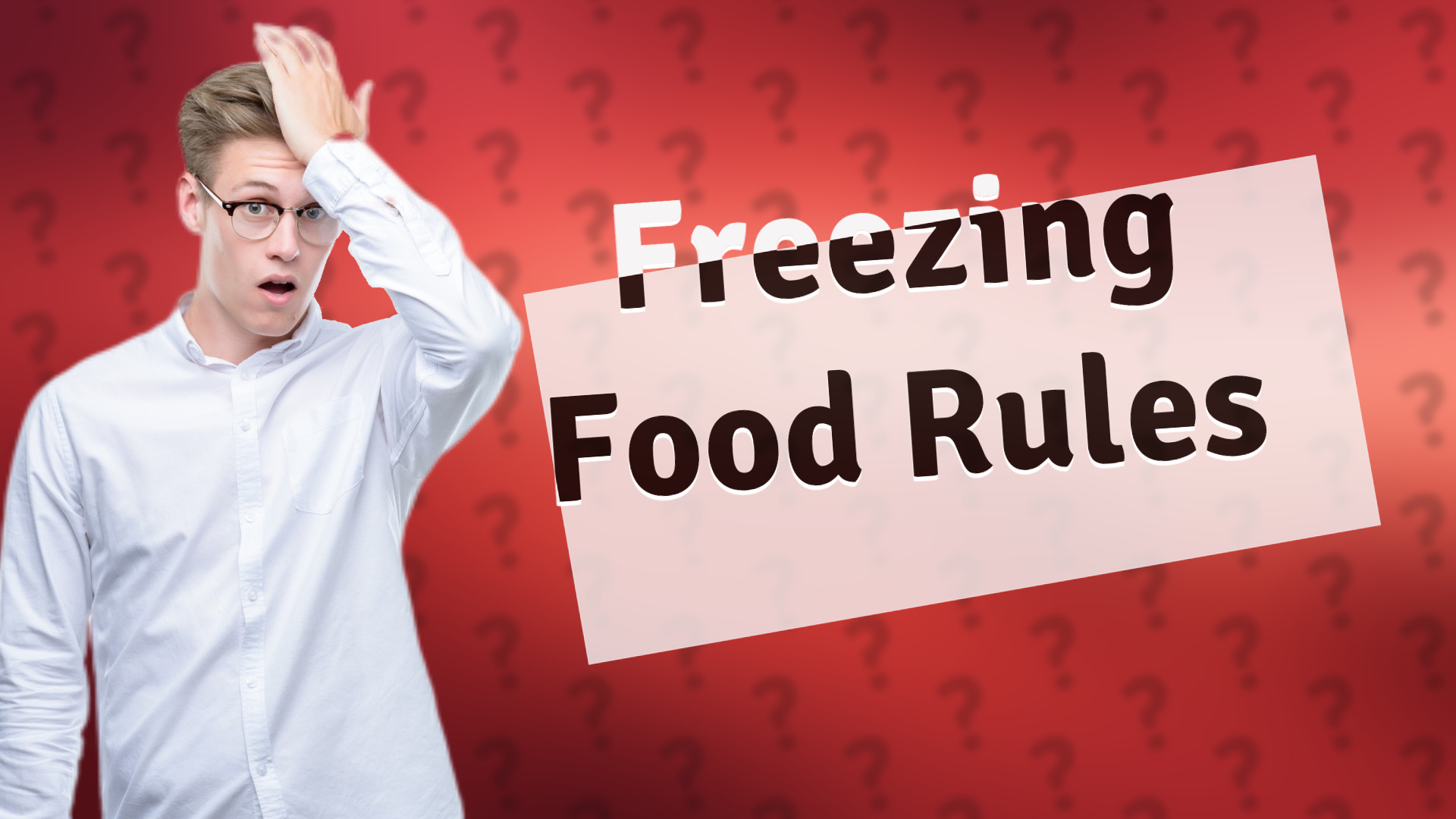 Freezing Food Rules