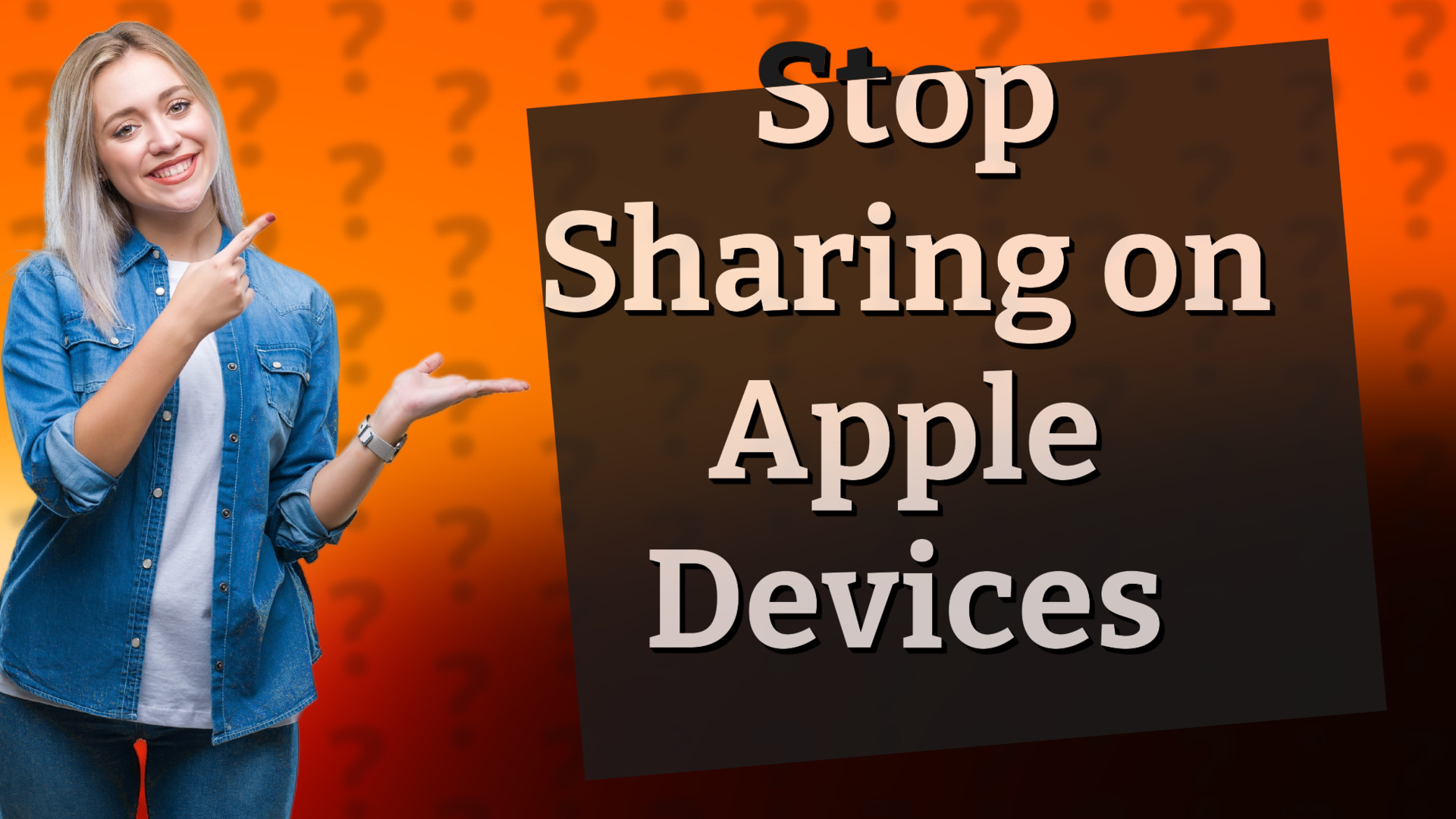 Stop Sharing on Apple Devices