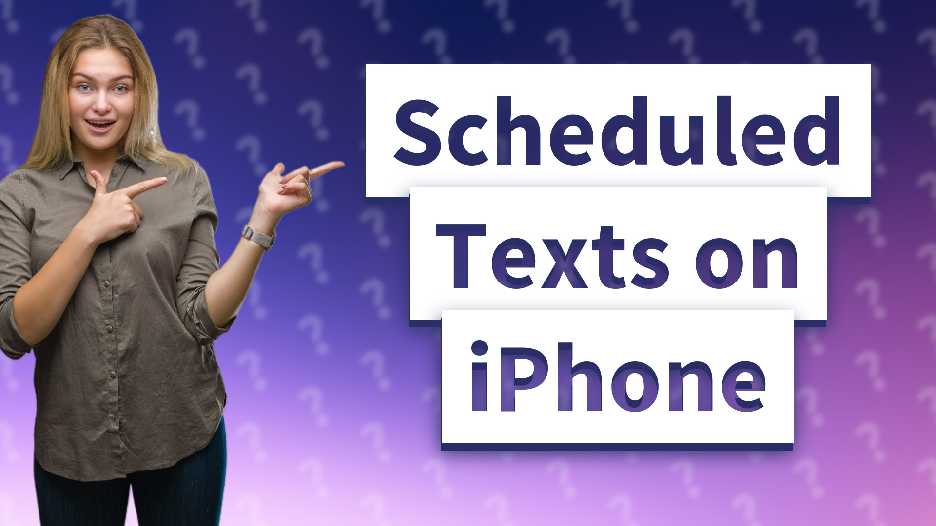 Scheduled Texts on iPhone