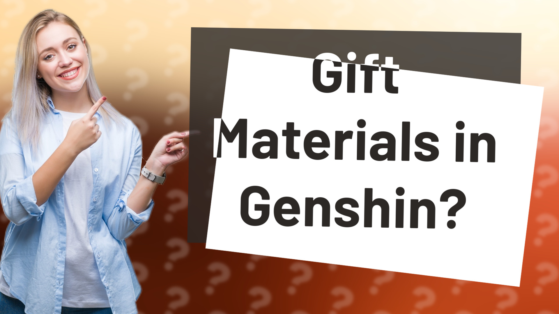 Gift Materials in Genshin?