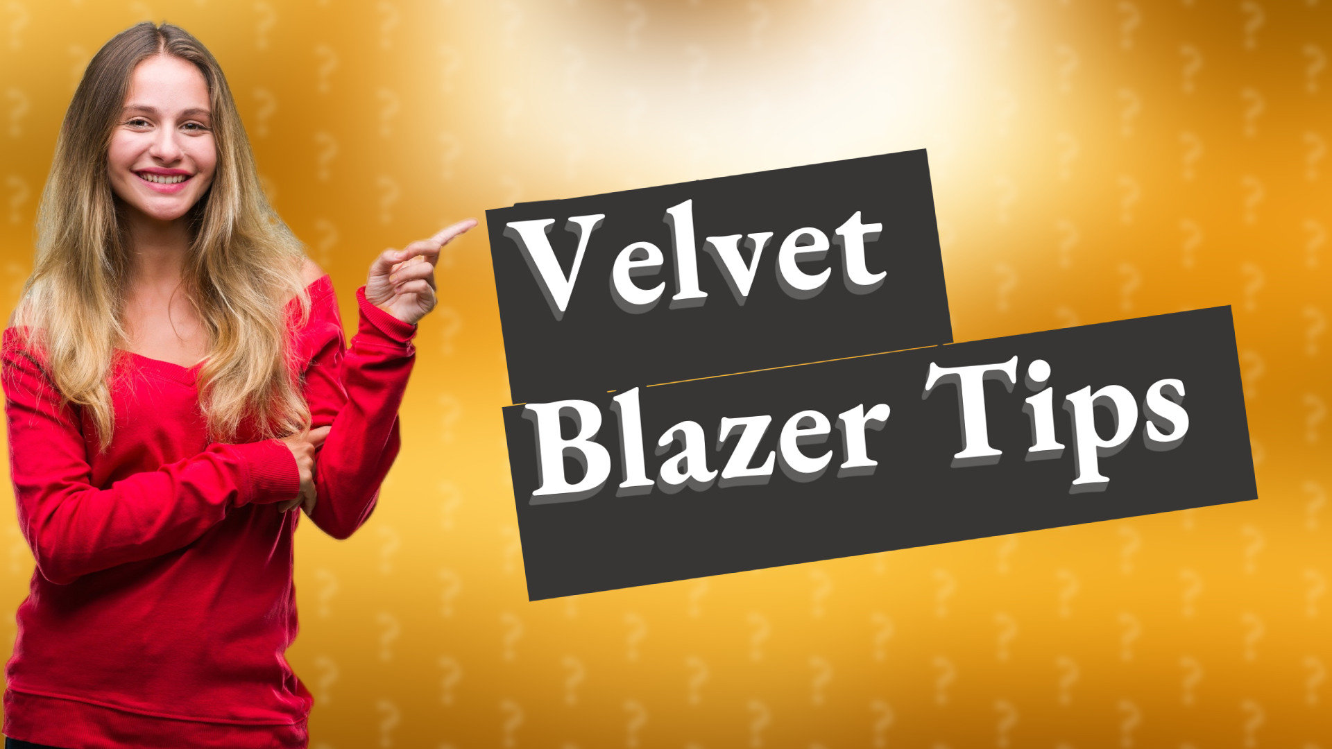Velvet Blazer Tips