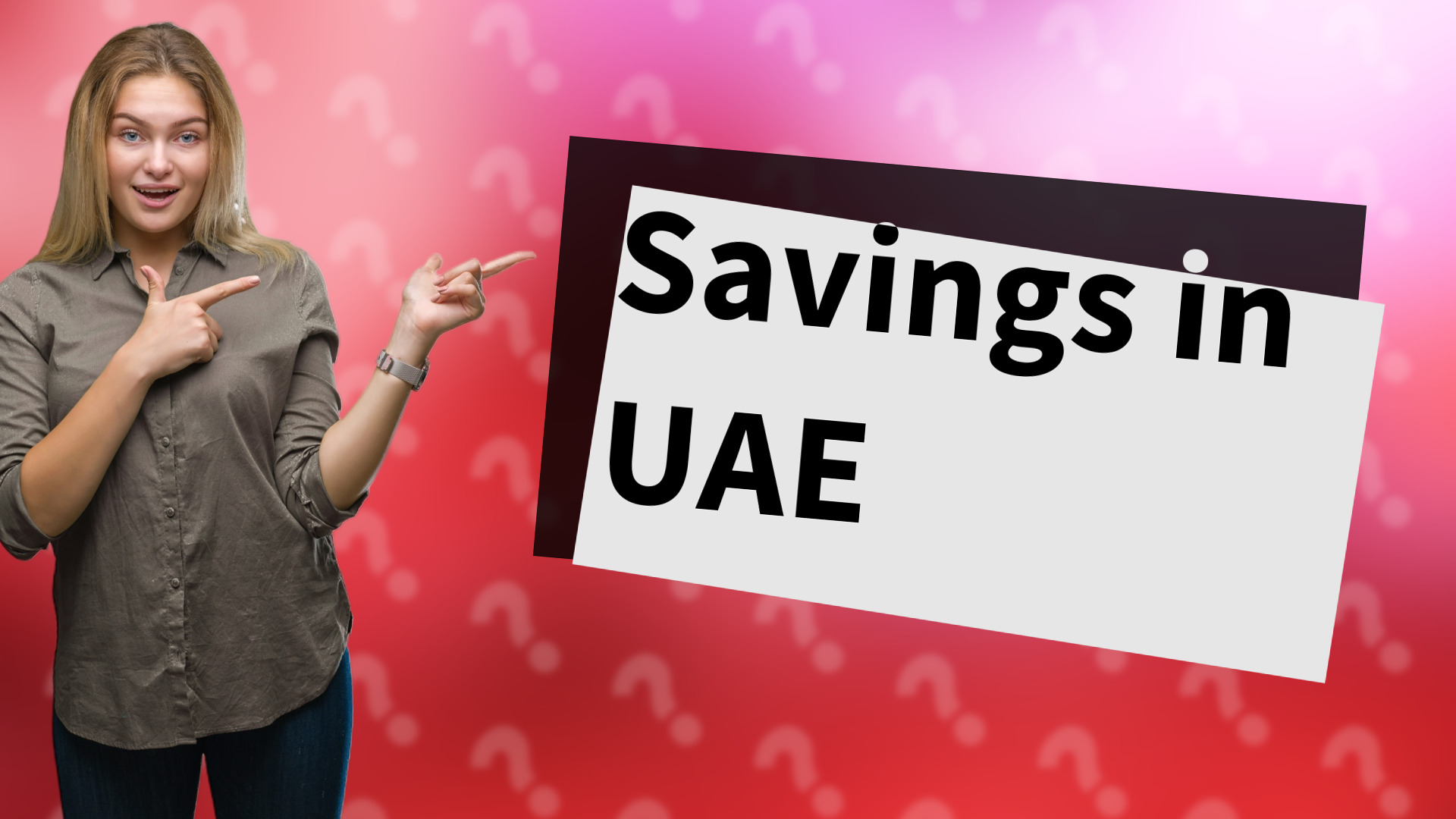 Savings in UAE