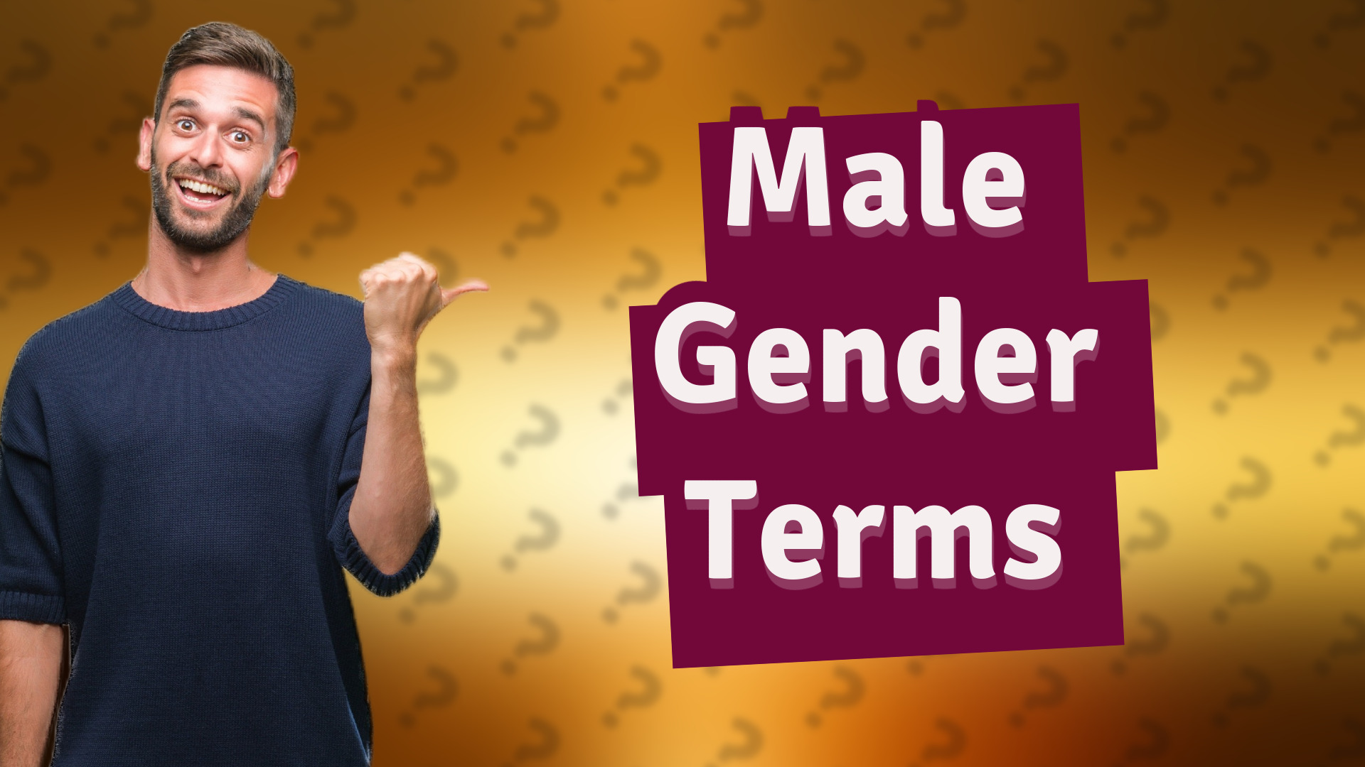 Male Gender Terms