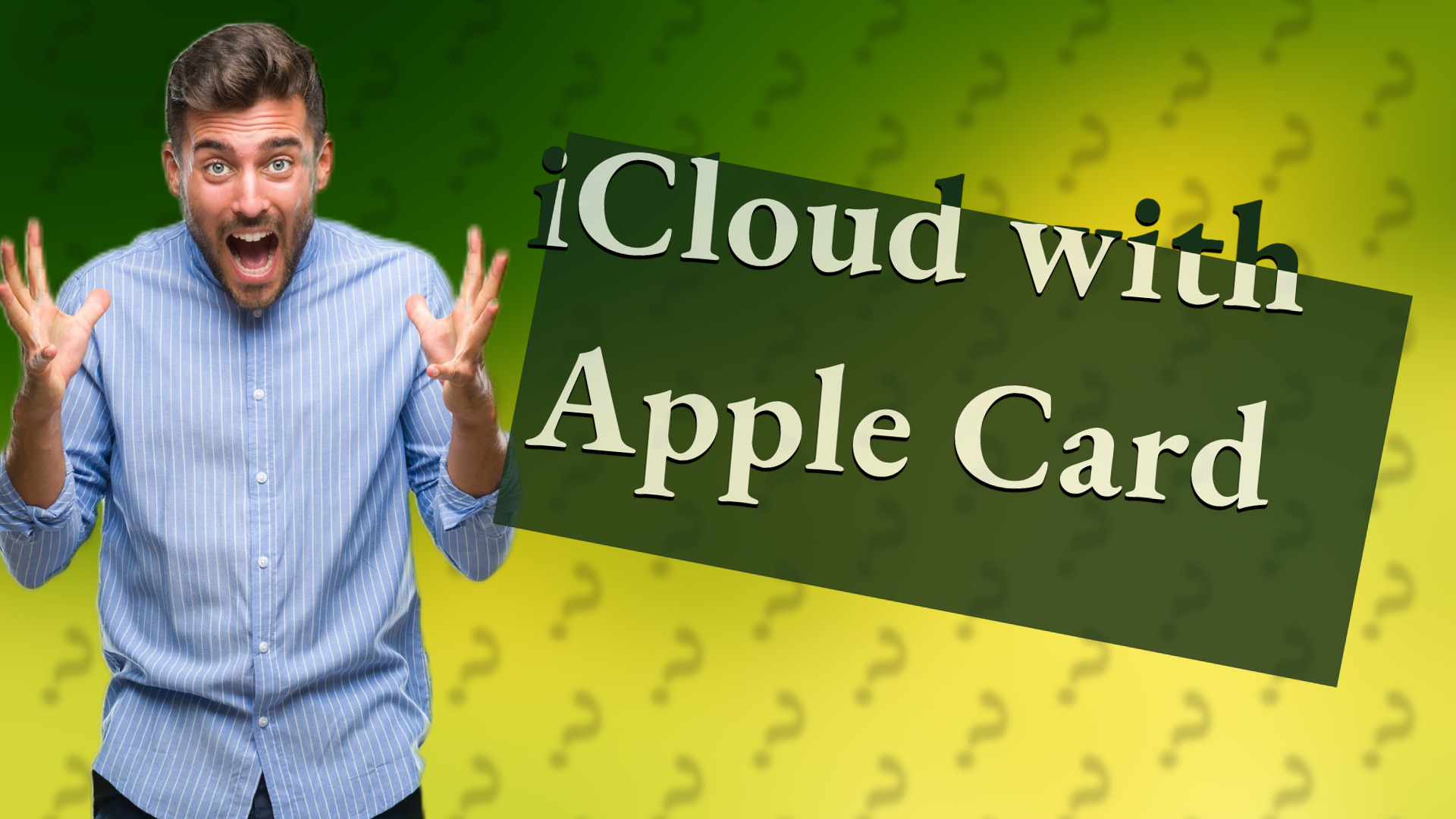 iCloud with Apple Card