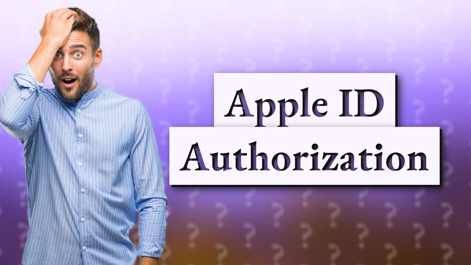 Apple ID Authorization