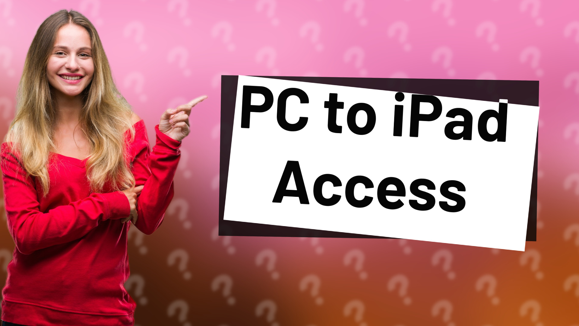 PC to iPad Access