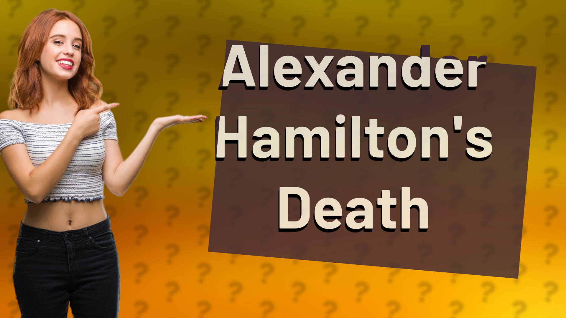 Alexander Hamilton's Death
