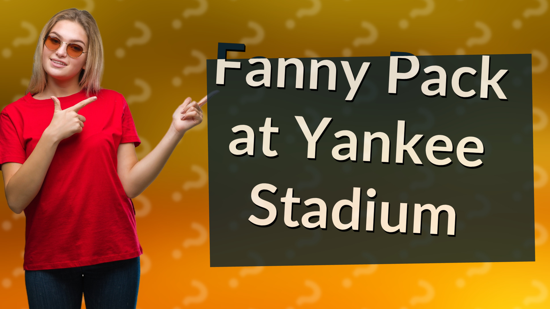 Fanny Pack at Yankee Stadium