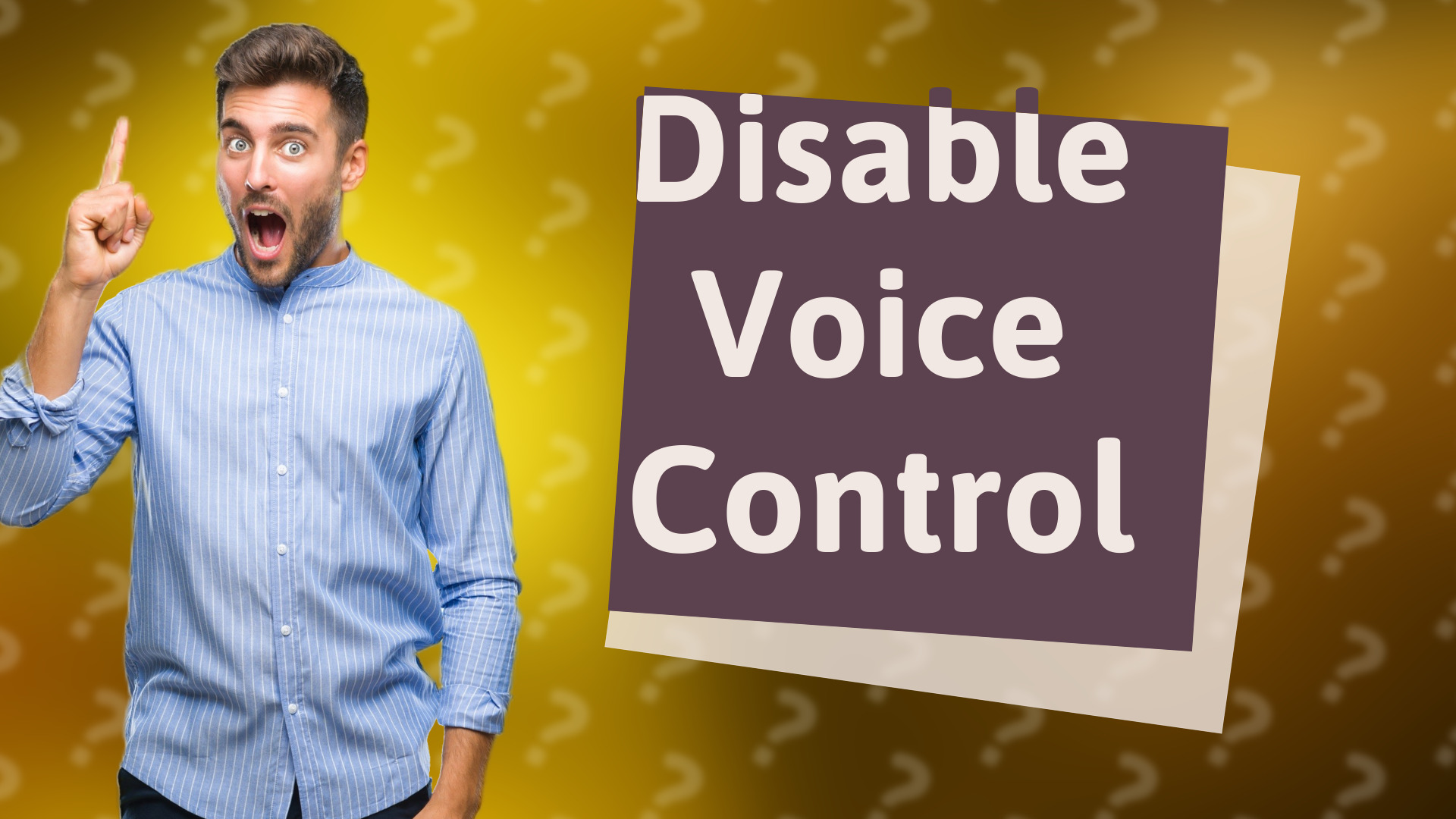 Disable Voice Control