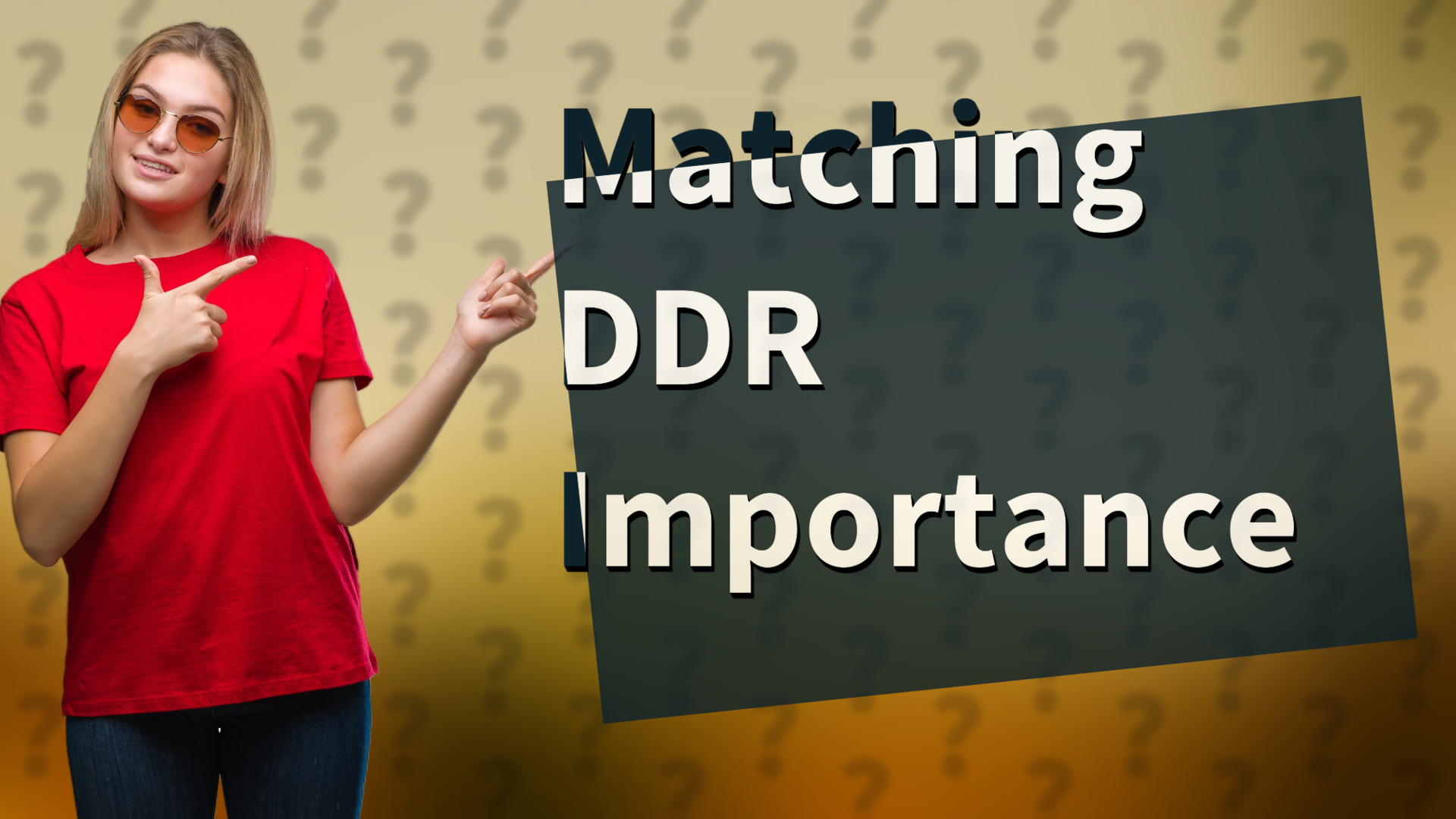 Matching DDR Importance