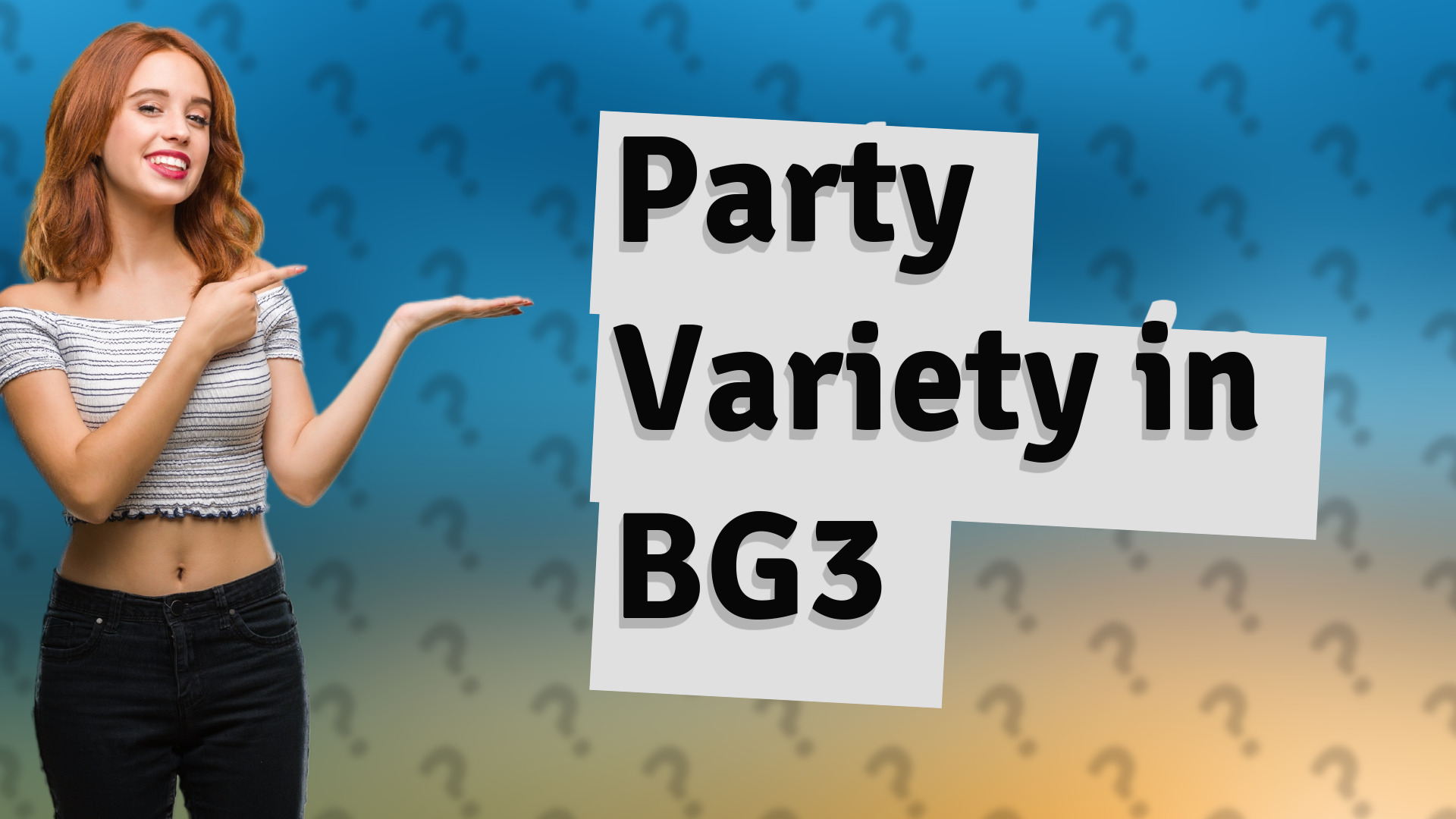 Party Variety in BG3