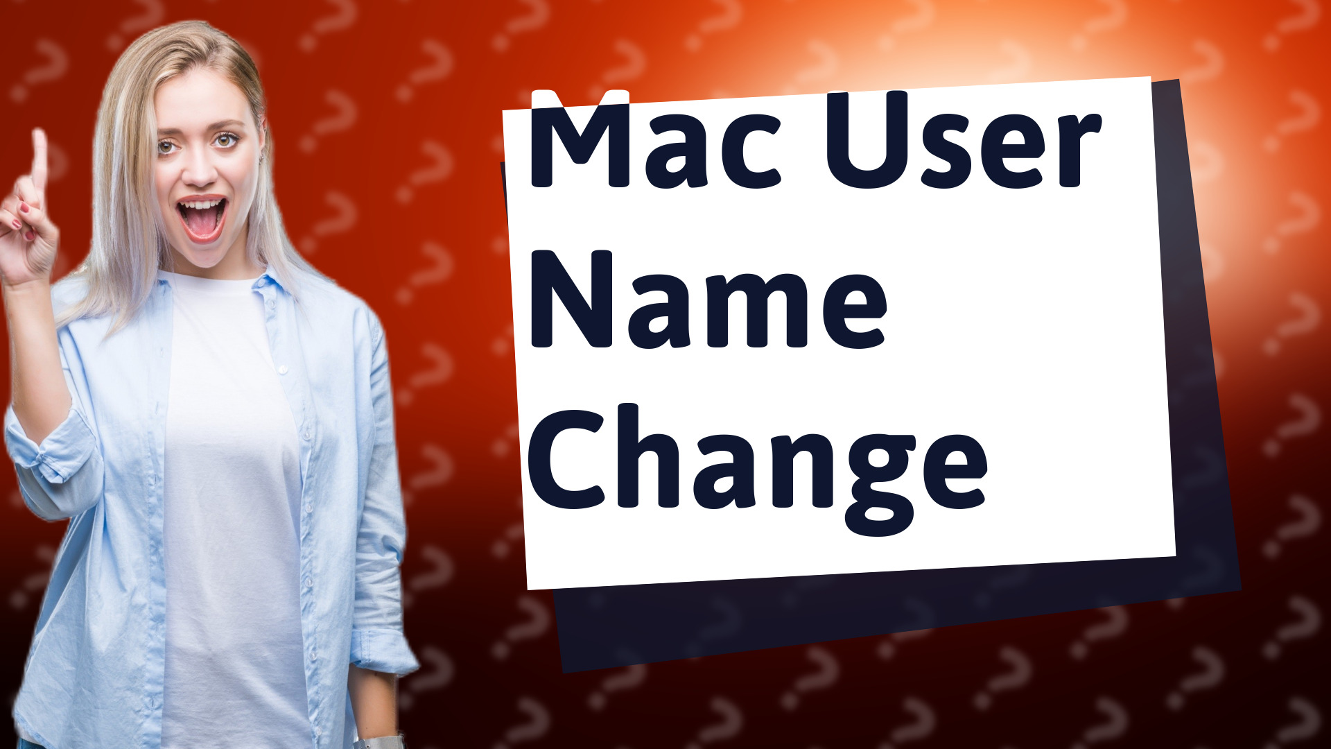 Mac User Name Change