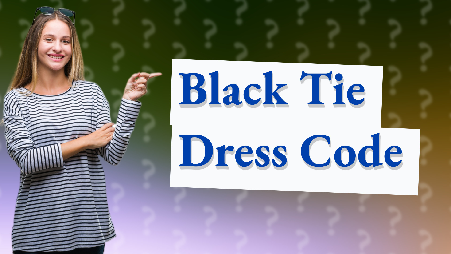 Black Tie Dress Code