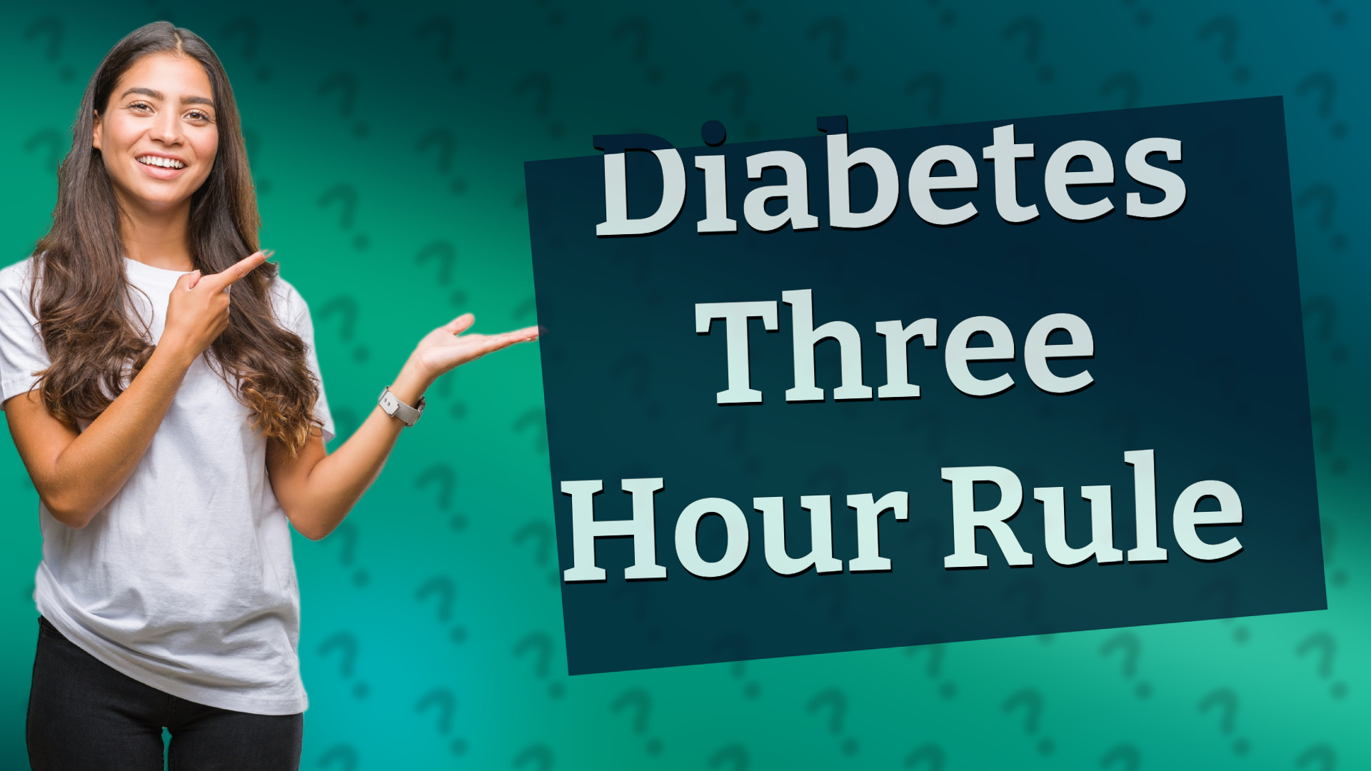 Diabetes Three Hour Rule