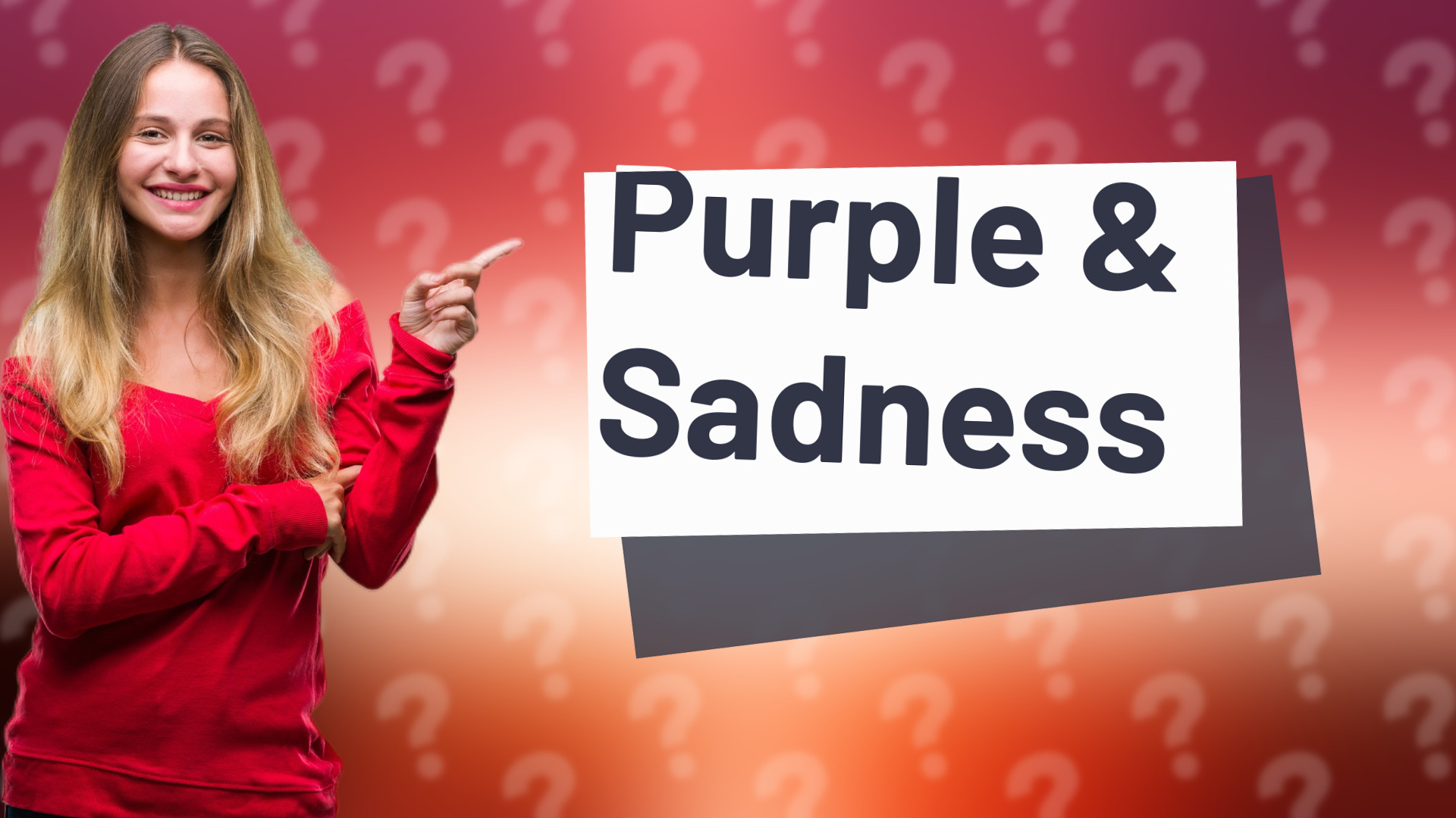 Purple & Sadness