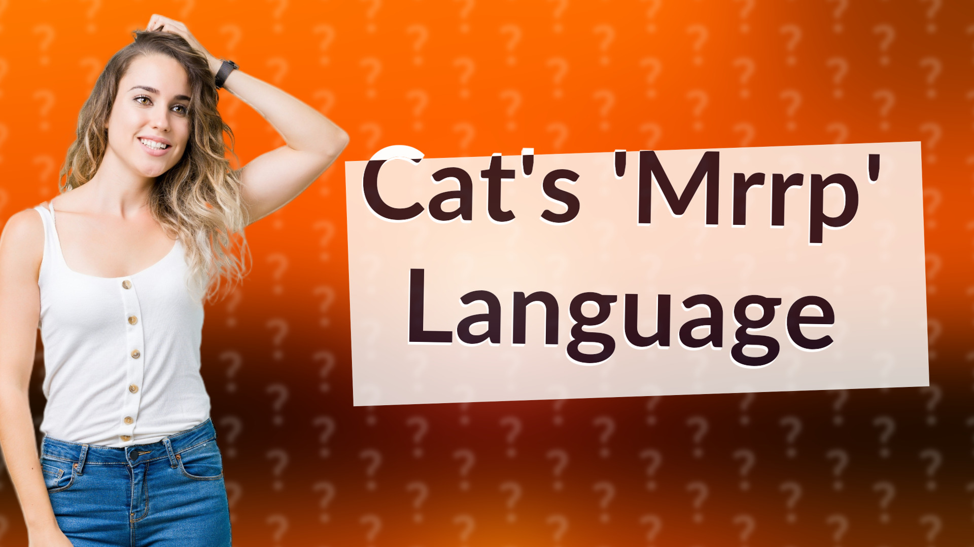 Cat's 'Mrrp' Language